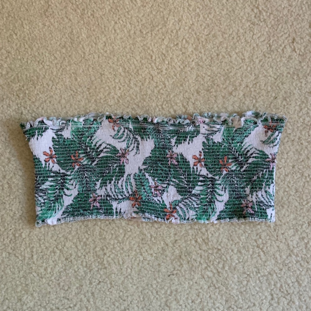 Floral bandeau top